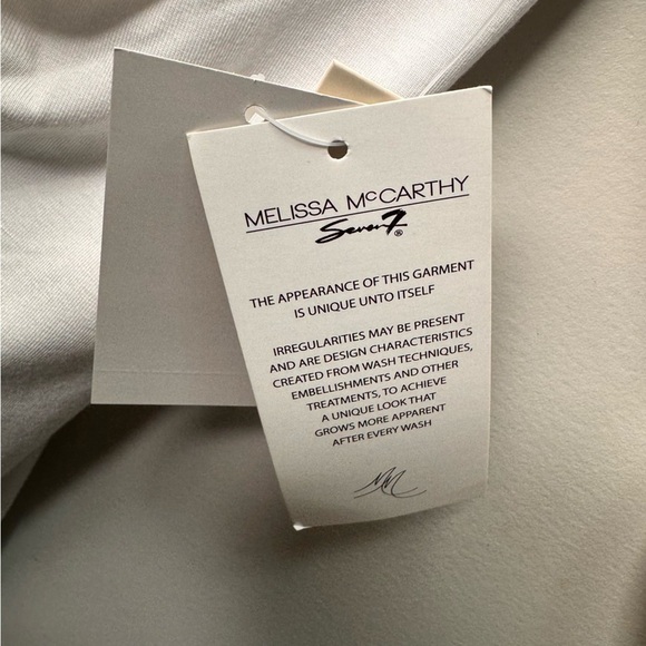 Melissa McCarthy Seven White Vneck Floral Tunic Blouse Size 3x NWT - Picture 11 of 11